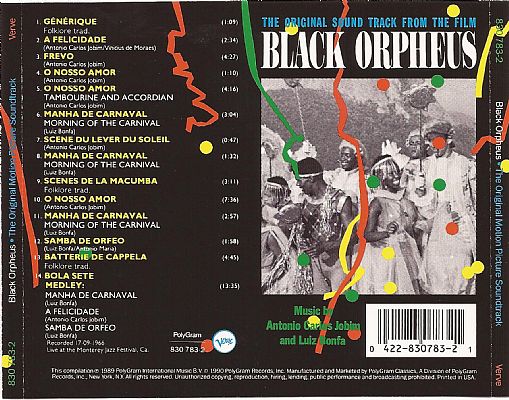 IMMuB | Álbum - ORFEU NEGRO - THE ORIGINAL SOUND TRACK FROM THE